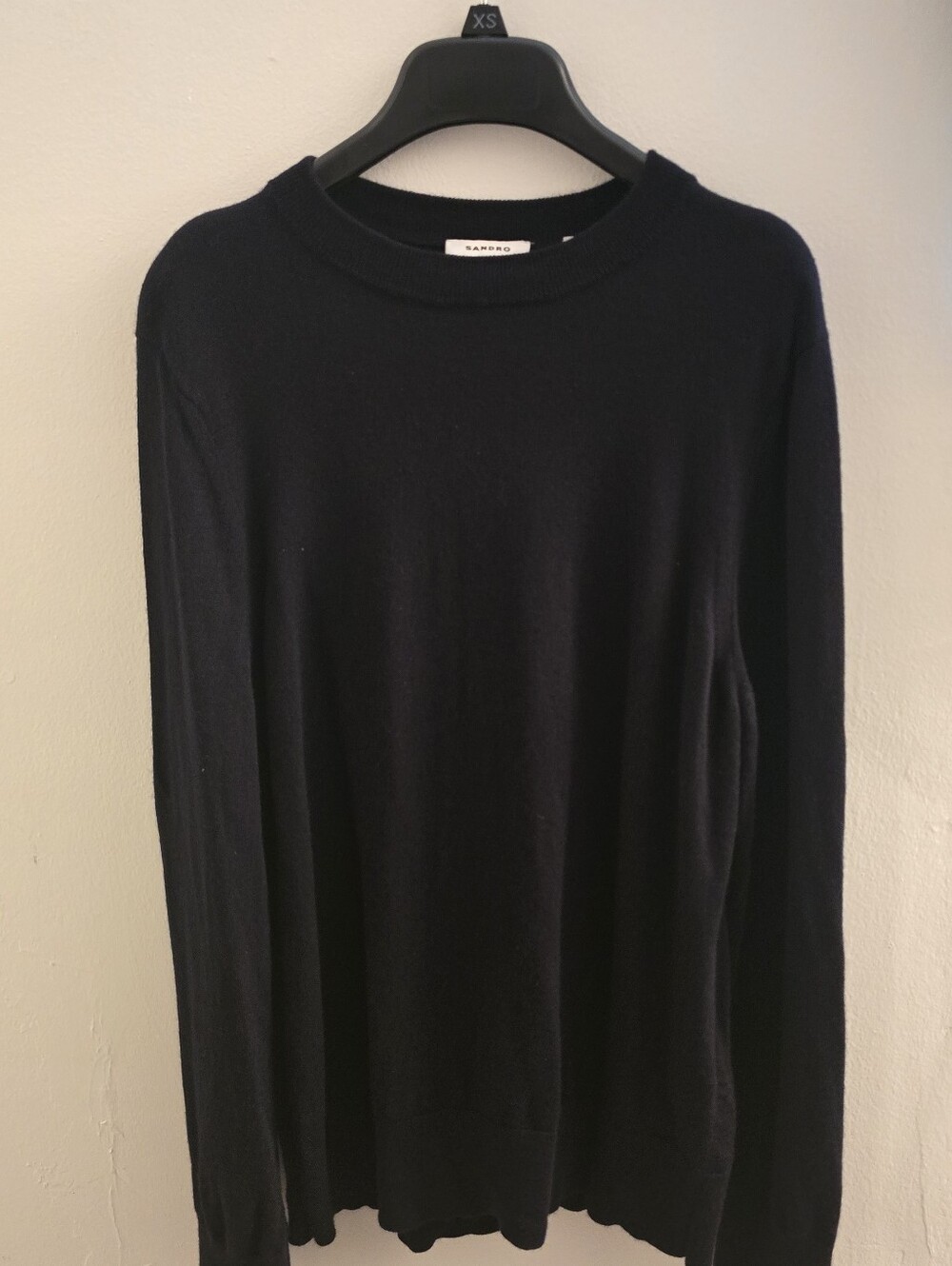 Sandro Black Men's Crewneck Sweater